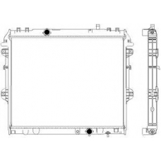 3461-1055 SAKURA  Automotive Радиатор, охлаждение двигателя