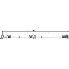 HOS3579 APEC Тормозной шланг