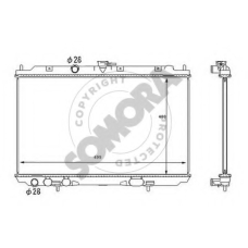 193440B SOMORA Радиатор, охлаждение двигателя