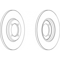 DDF280 FERODO Тормозной диск