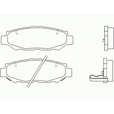 MDB1710 MINTEX Комплект тормозных колодок, дисковый тормоз