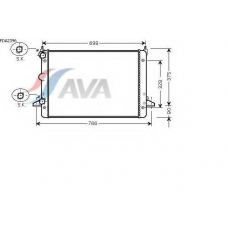 FDA2396 AVA Радиатор, охлаждение двигателя