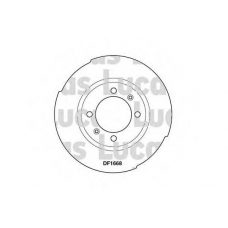 DF1668 TRW Тормозной диск