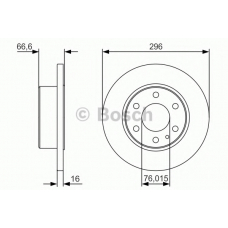 0 986 479 V17 BOSCH Тормозной диск