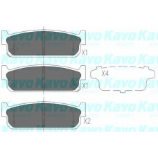 KBP-6572 KAVO PARTS Комплект тормозных колодок, дисковый тормоз