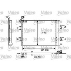 817686 VALEO Конденсатор, кондиционер