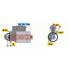 0 986 010 640 BOSCH Стартер