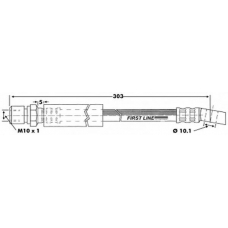 FBH6353 FIRST LINE Тормозной шланг