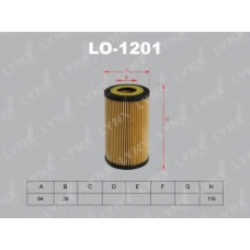 LO-1201 LYNX Фильтр масляный