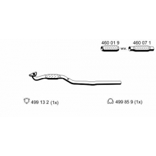 033596 ERNST Труба выхлопного газа