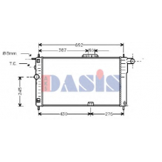 510010N AKS DASIS Радиатор, охлаждение двигателя