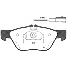 BPA0589.21 OPEN PARTS Комплект тормозных колодок, дисковый тормоз