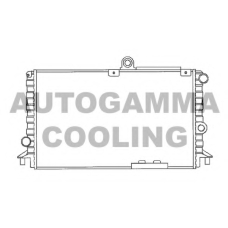 100004 AUTOGAMMA Радиатор, охлаждение двигателя