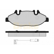 PA1640 BRAKE ENGINEERING Комплект тормозных колодок, дисковый тормоз