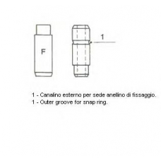 01-2127 METELLI Направляющая втулка клапана