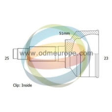 12-351907 ODM-MULTIPARTS Шарнирный комплект, приводной вал