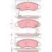 GDB3215 TRW Комплект тормозных колодок, дисковый тормоз