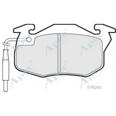 PAD712 APEC Комплект тормозных колодок, дисковый тормоз