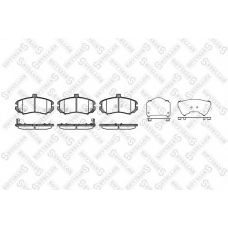 1205 002L-SX STELLOX Комплект тормозных колодок, дисковый тормоз
