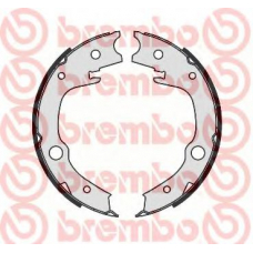 S 83 551 BREMBO Комплект тормозных колодок, стояночная тормозная с