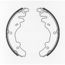 BS979 QUINTON HAZELL Комплект тормозных колодок