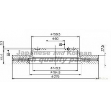 0990-2802 ASHUKI Тормозной диск