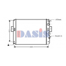 400660N AKS DASIS Радиатор, охлаждение двигателя