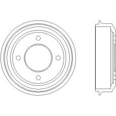 61303 PAGID Тормозной барабан