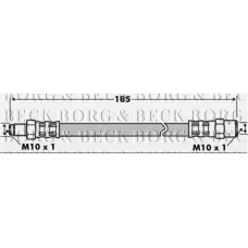 BBH6026 BORG & BECK Тормозной шланг