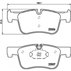 8DB 355 019-771 HELLA PAGID Комплект тормозных колодок, дисковый тормоз