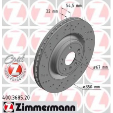 400.3685.20 ZIMMERMANN Тормозной диск