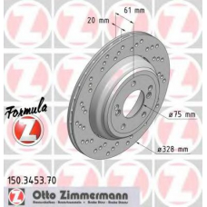 150.3453.70 ZIMMERMANN Тормозной диск