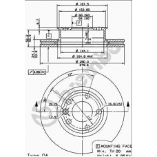 09.5566.10 BREMBO Тормозной диск