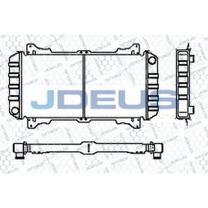 RA0120350 JDEUS Радиатор, охлаждение двигателя