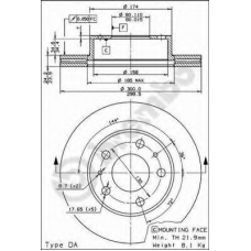 BS 8166 BRECO Тормозной диск