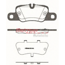 1401.00 METZGER Комплект тормозных колодок, дисковый тормоз