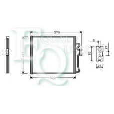 CO0024 EQUAL QUALITY Конденсатор, кондиционер