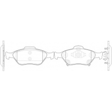 FP1082 FIT Комплект тормозных колодок, дисковый тормоз