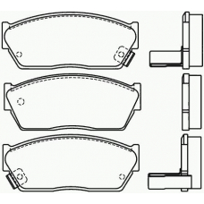 P 28 004 BREMBO Комплект тормозных колодок, дисковый тормоз