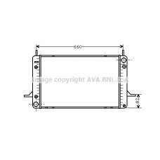 FDA2071 AVA Радиатор, охлаждение двигателя