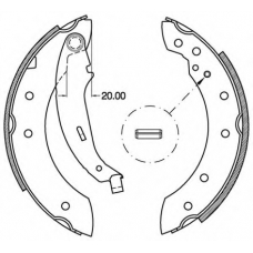 BSA2111.00 OPEN PARTS Комплект тормозных колодок