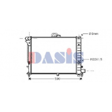190230N AKS DASIS Радиатор, охлаждение двигателя