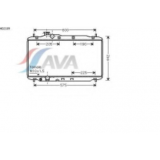 HD2189 AVA Радиатор, охлаждение двигателя