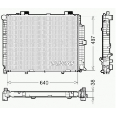 DRM17087 DENSO Радиатор, охлаждение двигателя