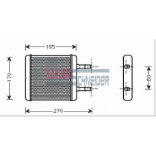 5790021 KUHLER SCHNEIDER Теплообменник, отопление салона