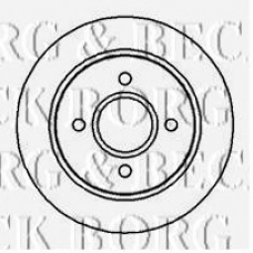 BBD4984 BORG & BECK Тормозной диск
