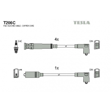 T206C TESLA Комплект проводов зажигания