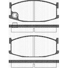 8110 50061 TRISCAN Комплект тормозных колодок, дисковый тормоз