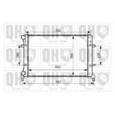 QER2534 QUINTON HAZELL Радиатор, охлаждение двигателя