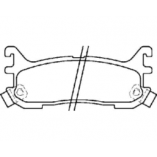 MDB1705 MINTEX Комплект тормозных колодок, дисковый тормоз
